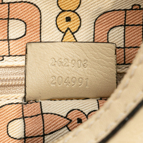 グッチ グッチシマ ワンショルダーバッグ 262903 ホワイト アイボリー レザー レディース GUCCI 【中古】