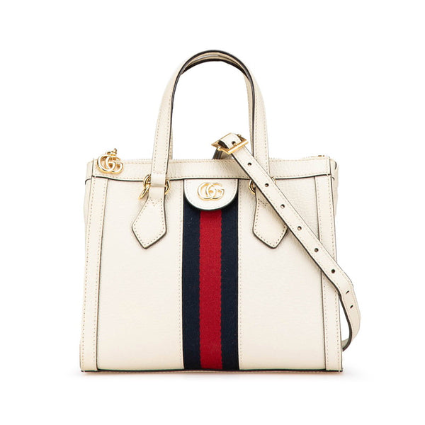 グッチ オフィディア ハンドバッグ ショルダーバッグ 2WAY 547551 ホワイト マルチカラー レザー レディース GUCCI 【中古】