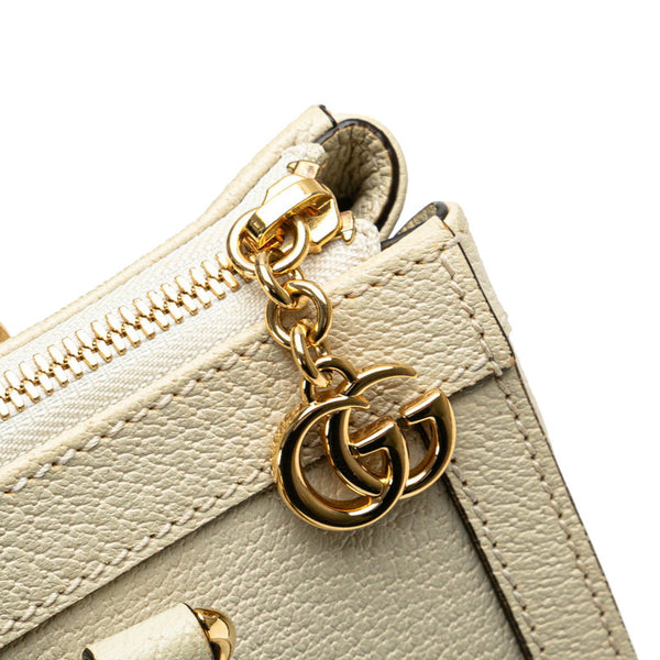 グッチ オフィディア ハンドバッグ ショルダーバッグ 2WAY 547551 ホワイト マルチカラー レザー レディース GUCCI 【中古】