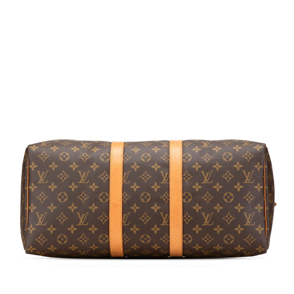 ルイ ヴィトン モノグラム キーポル45 ボストンバッグ トラベルバッグ M41428 ブラウン PVC レザー レディース LOUIS VUITTON 【中古】