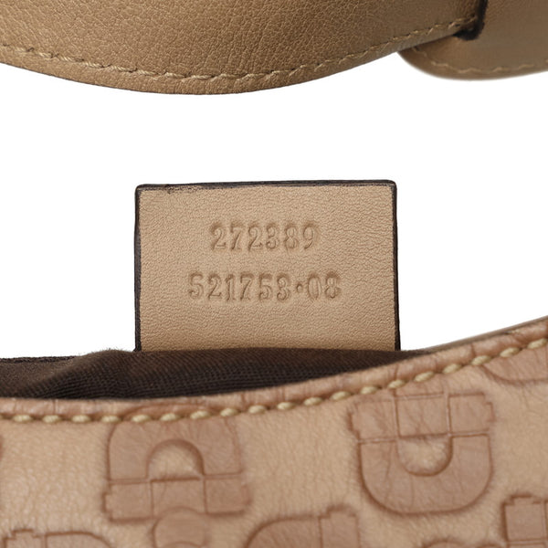 グッチ ホースビット柄 ワンショルダーバッグ 272389 ベージュ レザー レディース GUCCI 【中古】