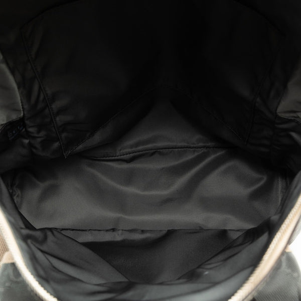 グッチ GGナイロン オフ ザ グリッド リュック バックパック 644992 グレー ベージュ ナイロン レザー レディース GUCCI 【中古】