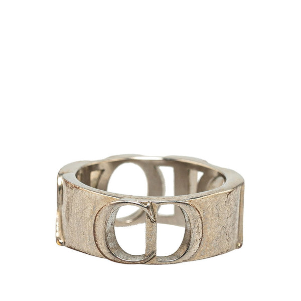 ディオール ロゴ リング 指輪 #58 シルバー メタル メンズ Dior 【中古】