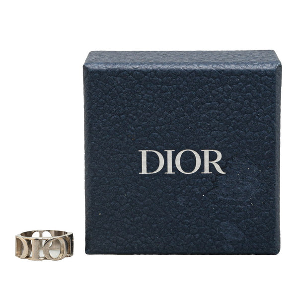 ディオール ロゴ リング 指輪 #58 シルバー メタル メンズ Dior 【中古】