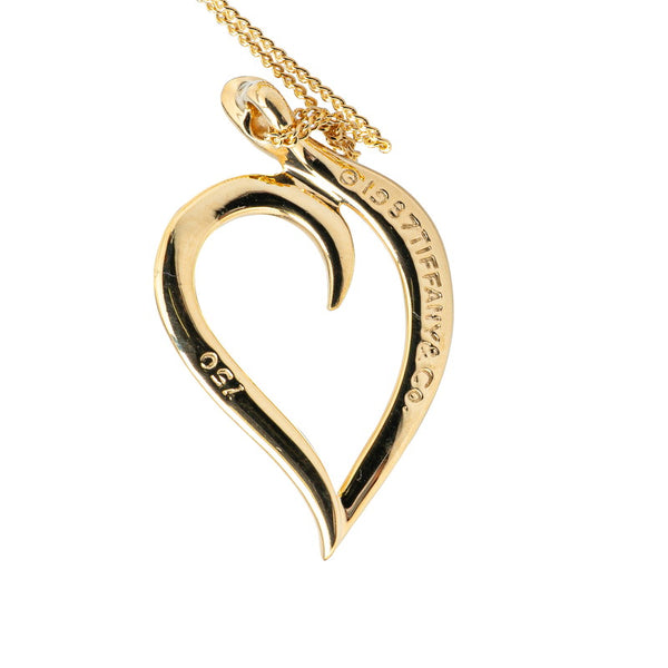 ティファニー リーフハート ネックレス K18YG イエローゴールド レディース TIFFANY&Co. 【中古】