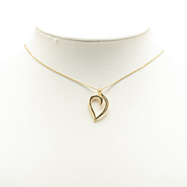 ティファニー リーフハート ネックレス K18YG イエローゴールド レディース TIFFANY&Co. 【中古】