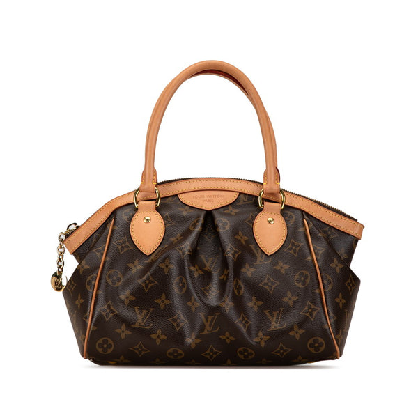 ルイ ヴィトン モノグラム ティヴォリPM ハンドバッグ M40143 ブラウン PVC レザー レディース LOUIS VUITTON 【中古】