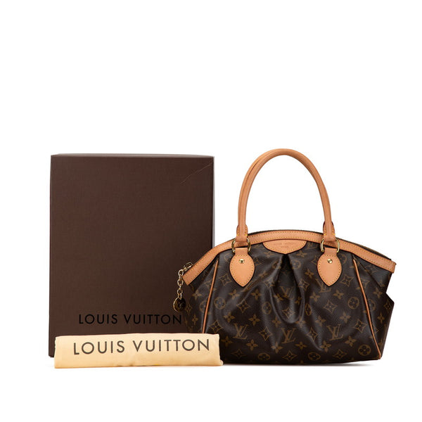 ルイ ヴィトン モノグラム ティヴォリPM ハンドバッグ M40143 ブラウン PVC レザー レディース LOUIS VUITTON 【中古】