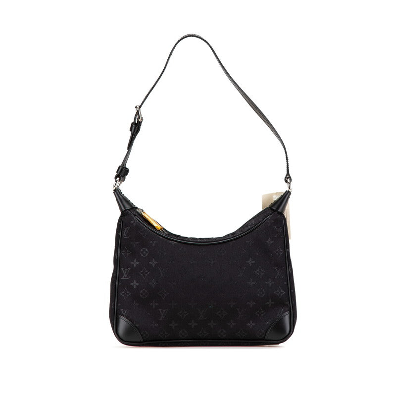 ルイ ヴィトン モノグラム リトルブローニュ ショルダーバッグ M92142 ノワール ブラック サテン レザー レディース LOUIS VUITTON 【中古】