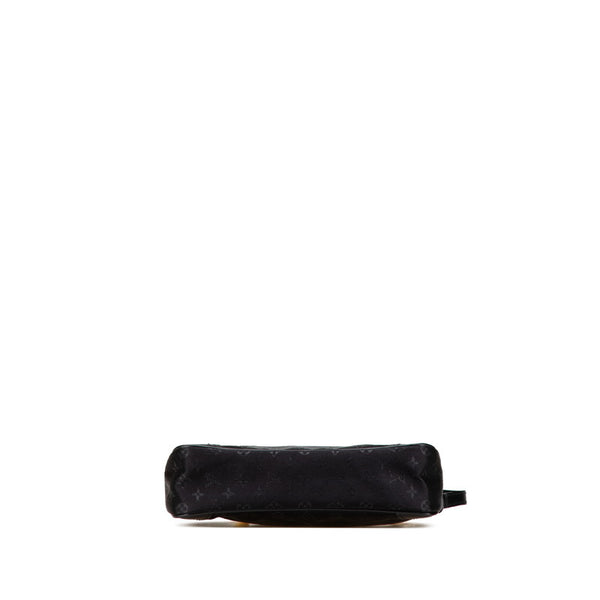 ルイ ヴィトン モノグラム リトルブローニュ ショルダーバッグ M92142 ノワール ブラック サテン レザー レディース LOUIS VUITTON 【中古】
