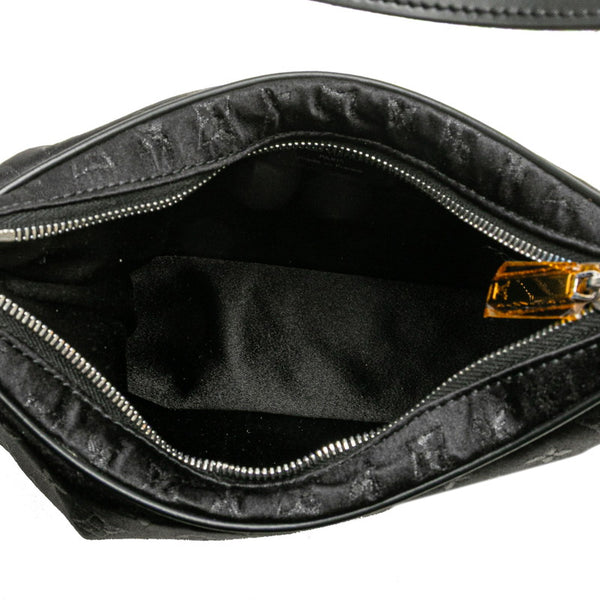 ルイ ヴィトン モノグラム リトルブローニュ ショルダーバッグ M92142 ノワール ブラック サテン レザー レディース LOUIS VUITTON 【中古】
