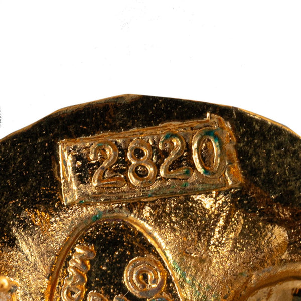 シャネル ココマーク ロゴ ラウンド  イヤリング ゴールド メッキ レディース CHANEL 【中古】