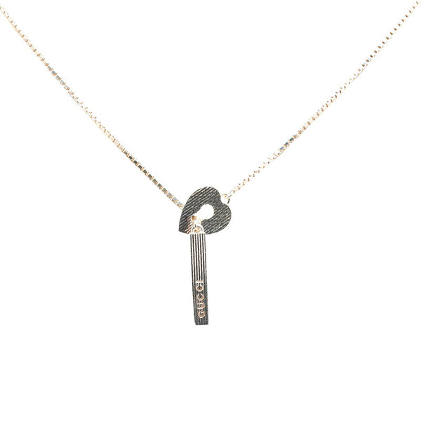 グッチ ラリアット ハート モチーフ ベネチアンチェーン ペンダントネックレス SV925 シルバー レディース GUCCI 【中古】