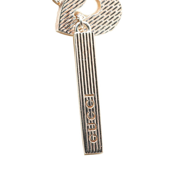 グッチ ラリアット ハート モチーフ ベネチアンチェーン ペンダントネックレス SV925 シルバー レディース GUCCI 【中古】