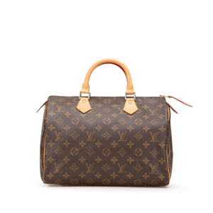 ルイ ヴィトン モノグラム スピーディ30 ハンドバッグ ミニボストンバッグ M41526 ブラウン PVC レザー レディース LOUIS VUITTON 【中古】