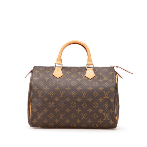 ルイ ヴィトン モノグラム スピーディ30 ハンドバッグ ミニボストンバッグ M41526 ブラウン PVC レザー レディース LOUIS VUITTON 【中古】