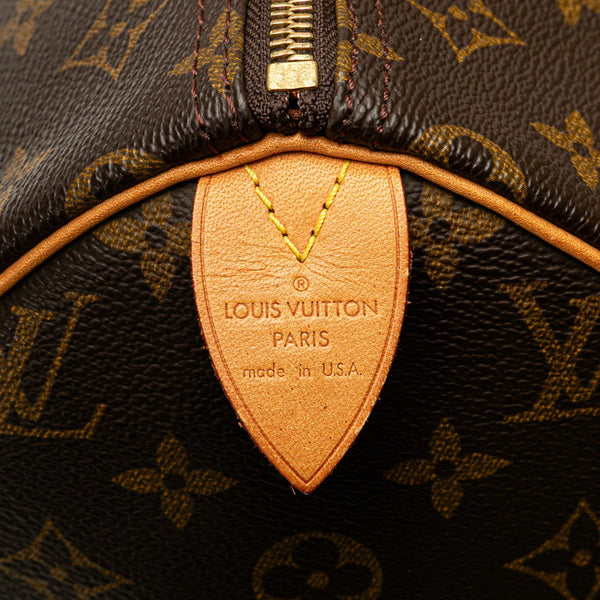 ルイ ヴィトン モノグラム スピーディ30 ハンドバッグ ミニボストンバッグ M41526 ブラウン PVC レザー レディース LOUIS VUITTON 【中古】