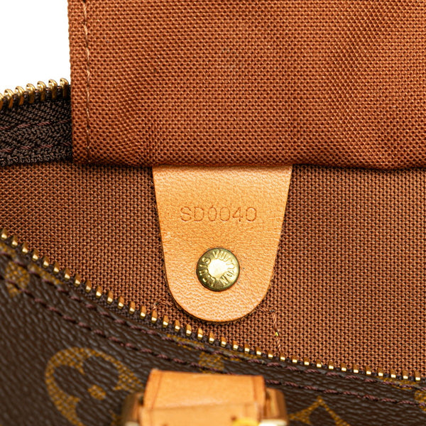 ルイ ヴィトン モノグラム スピーディ30 ハンドバッグ ミニボストンバッグ M41526 ブラウン PVC レザー レディース LOUIS VUITTON 【中古】