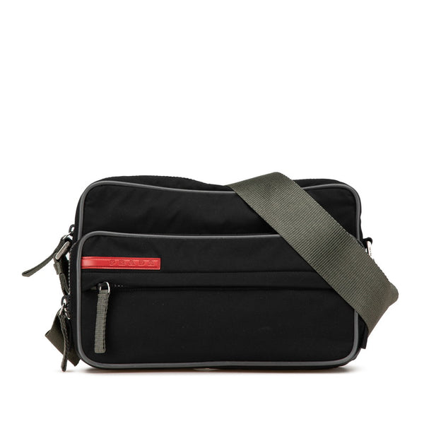 プラダ スポーツ 斜め掛け ショルダーバッグ 4VA122 ブラック ナイロン レディース PRADA 【中古】