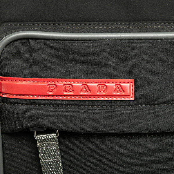 プラダ スポーツ 斜め掛け ショルダーバッグ 4VA122 ブラック ナイロン レディース PRADA 【中古】