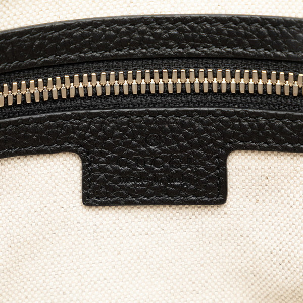 グッチ ジャンボGG スモール メッセンジャーバッグ ショルダーバッグ 761747 ブラック レザー レディース GUCCI 【中古】