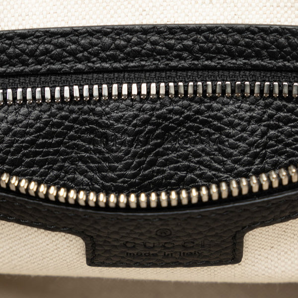 グッチ ジャンボGG スモール メッセンジャーバッグ ショルダーバッグ 761747 ブラック レザー レディース GUCCI 【中古】