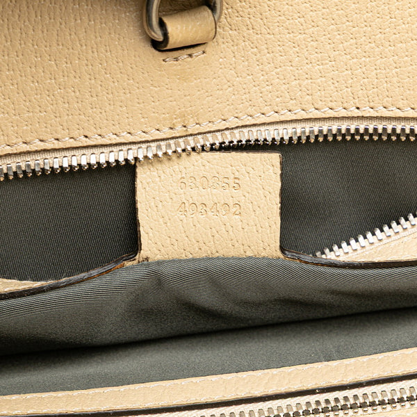 グッチ GGナイロン オフ ザ グリッド ロング ハンドバッグ ショルダーバッグ 2WAY 630355 グレー ベージュ ナイロン レザー レディース GUCCI 【中古】