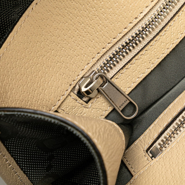 グッチ GGナイロン オフ ザ グリッド ロング ハンドバッグ ショルダーバッグ 2WAY 630355 グレー ベージュ ナイロン レザー レディース GUCCI 【中古】