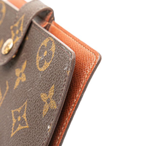 ルイ ヴィトン モノグラム アジェンダPM 手帳カバー R20005 ブラウン PVC レザー レディース LOUIS VUITTON 【中古】