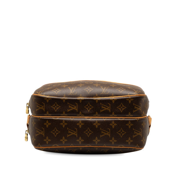 ルイ ヴィトン モノグラム  リポーターPM 斜め掛け ショルダーバッグ M45254 ブラウン PVC レザー レディース LOUIS VUITTON 【中古】