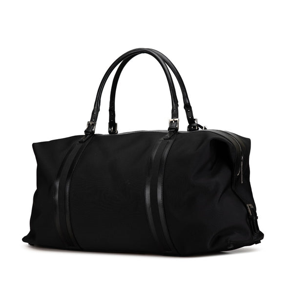 グッチ ボストンバッグ 012 0539 ブラック キャンバス レザー レディース GUCCI 【中古】