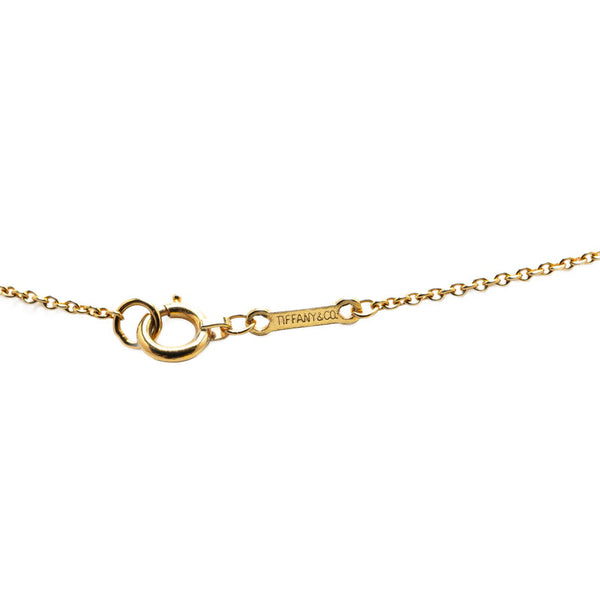 ティファニー オープンハート ネックレス K18YG イエローゴールド レディース TIFFANY&Co. 【中古】