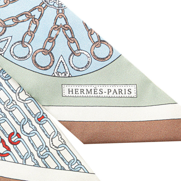 エルメス ツイリー カレイドスコープ エフェクト スカーフ マルチカラー シルク レディース HERMES 【中古】