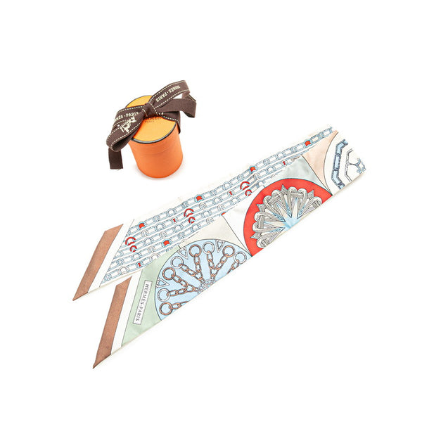 エルメス ツイリー カレイドスコープ エフェクト スカーフ マルチカラー シルク レディース HERMES 【中古】