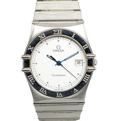 オメガ コンステレーション 腕時計 クオーツ シルバー文字盤 ステンレススチール メンズ OMEGA 【中古】