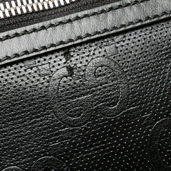 グッチ GGエンボス ベルトバッグ ウエストバッグ ボディバッグ 658582 ブラック レザー レディース GUCCI 【中古】