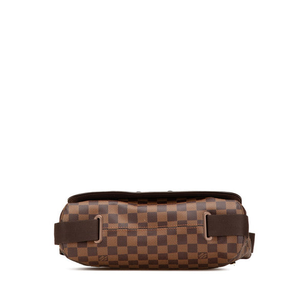 ルイ ヴィトン ダミエ ブルックリンMM 斜め掛け ショルダーバッグ N51211 ブラウン PVC レザー レディース LOUIS VUITTON 【中古】