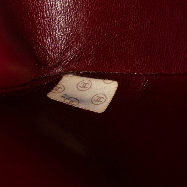 シャネル デカ マトラッセ34 ココマーク チェーン ショルダーバッグ  ブラック ラムスキン レディース CHANEL 【中古】