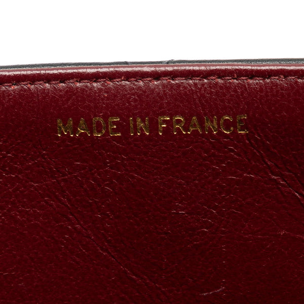 シャネル デカ マトラッセ34 ココマーク チェーン ショルダーバッグ  ブラック ラムスキン レディース CHANEL 【中古】