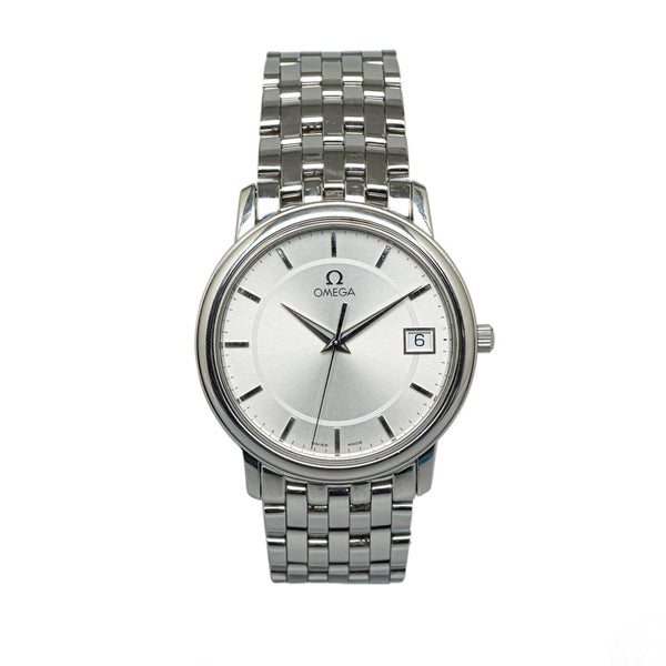 オメガ デビル プレステージ 腕時計 4510.31 クオーツ シルバー文字盤 ステンレススチール メンズ OMEGA 【中古】