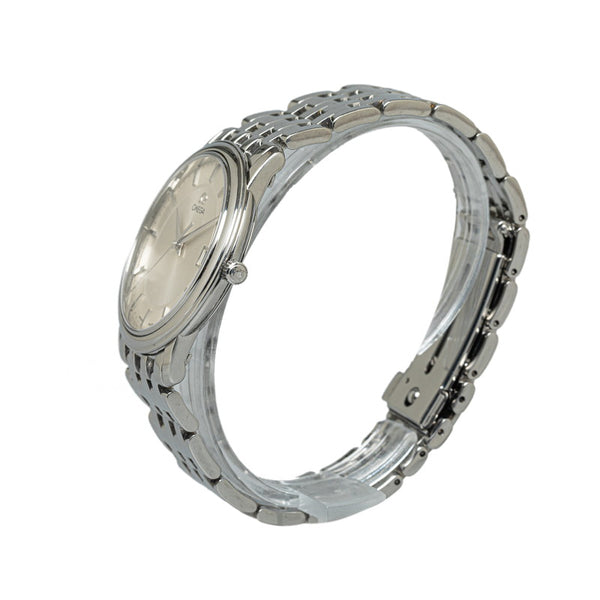 オメガ デビル プレステージ 腕時計 4510.31 クオーツ シルバー文字盤 ステンレススチール メンズ OMEGA 【中古】