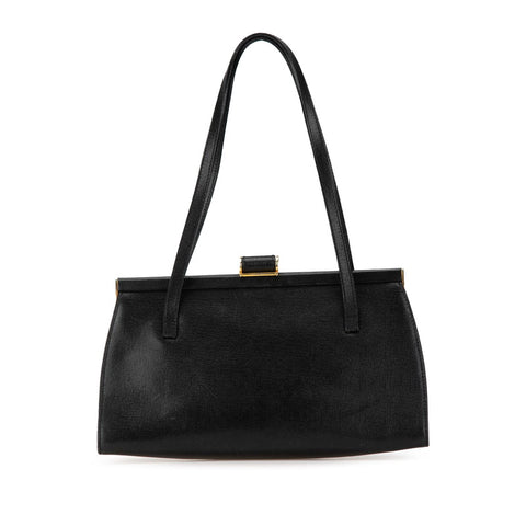 サルヴァトーレフェラガモ ガンチーニ ハンドバッグ トートバッグ ブラック レザー レディース Salvatore Ferragamo 【中古】