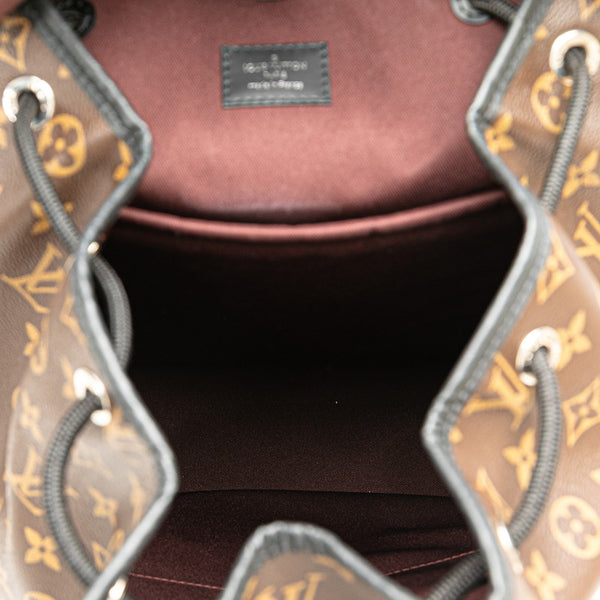 ルイ ヴィトン モノグラム マカサー ザック リュック バックパック M43422 ブラウン PVC レザー レディース LOUIS VUITTON 【中古】