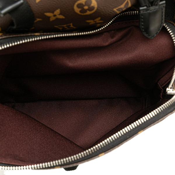 ルイ ヴィトン モノグラム マカサー ザック リュック バックパック M43422 ブラウン PVC レザー レディース LOUIS VUITTON 【中古】