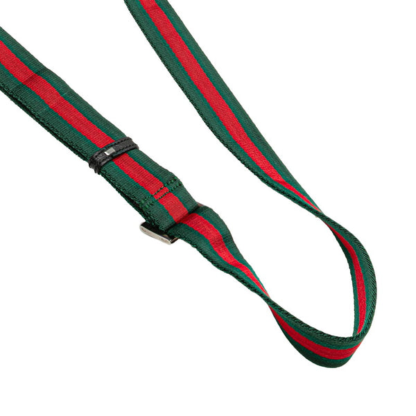 グッチ GGキャンバス ウエストバッグ ボディバッグ 180691 ブラック キャンバス レザー レディース GUCCI 【中古】