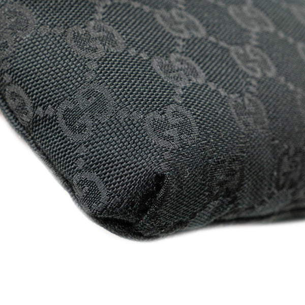 グッチ GGキャンバス ウエストバッグ ボディバッグ 180691 ブラック キャンバス レザー レディース GUCCI 【中古】