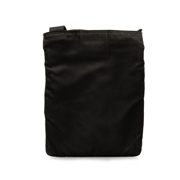 プラダ 三角ロゴプレート ショルダーバッグ ブラック ナイロン レディース PRADA 【中古】