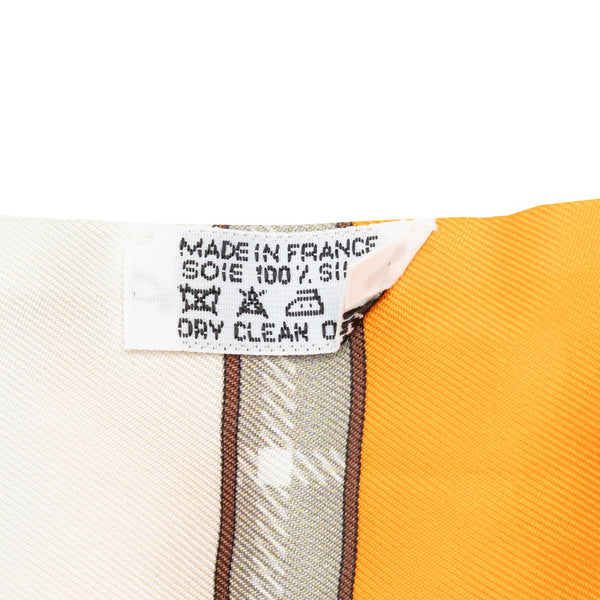 エルメス ツイリー Camails カマイユ 馬具 スカーフ グレー マルチカラー シルク レディース HERMES 【中古】