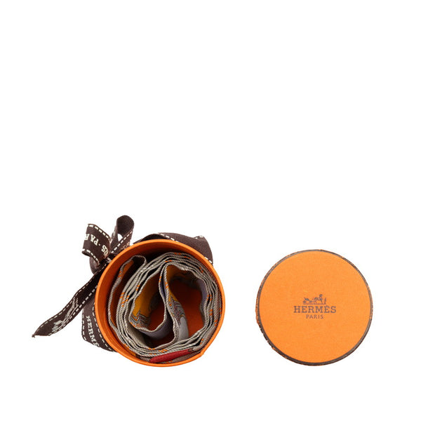 エルメス ツイリー Camails カマイユ 馬具 スカーフ グレー マルチカラー シルク レディース HERMES 【中古】