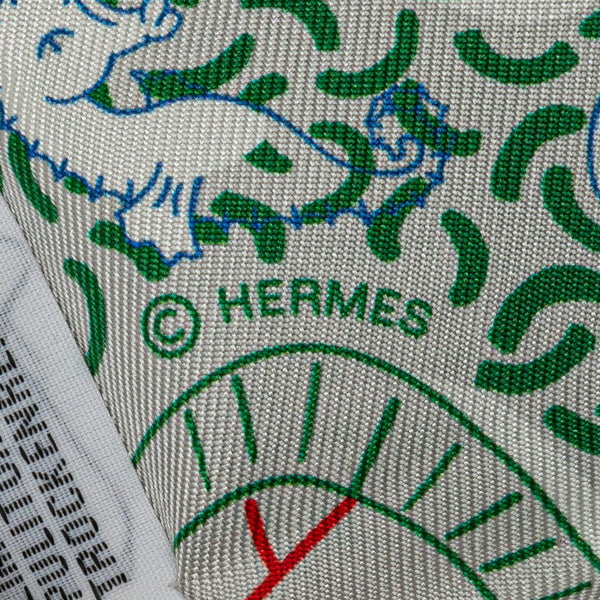 エルメス ツイリー SPRASH PARK スカーフ グレー マルチカラー シルク レディース HERMES 【中古】